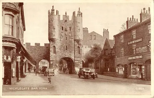 uk22288 micklegate bar york echtfoto uk