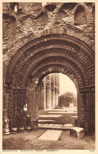 uk20347 botolphs priory doorway colchester real photo uk