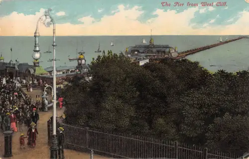 uk17948 pier from west cliff uk