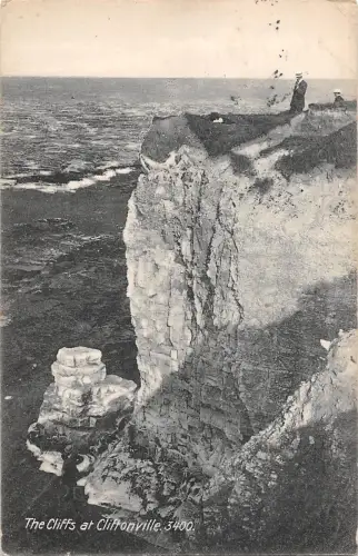 uk18249 the cliffs cliftonville real photo uk