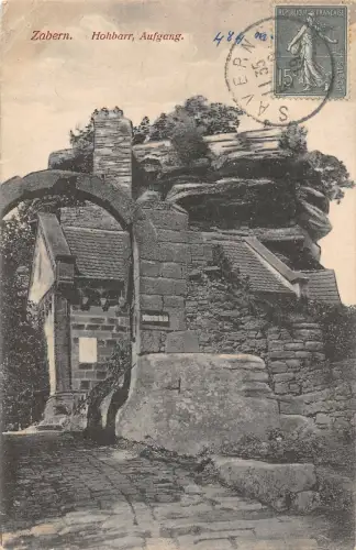 B105002 Frankreich Zabern Hohbarr Aufgang