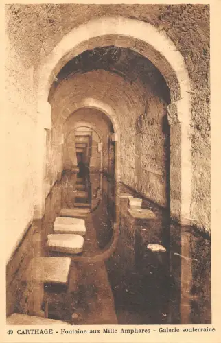 B105374 Tunesien Karthago Fontaine aux Mille Amphores Galerie