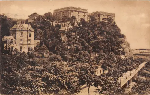 uk31724 nottingham castle real photo uk