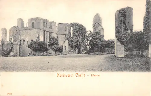 uk26903 interior the castle kenilworth real photo uk