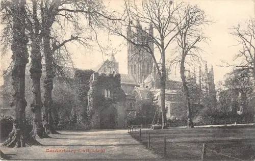 uk19140 canterbury cathedral real photo uk