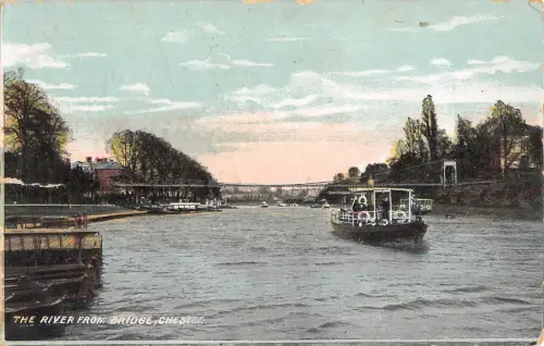 uk25854 river from bridges chester uk