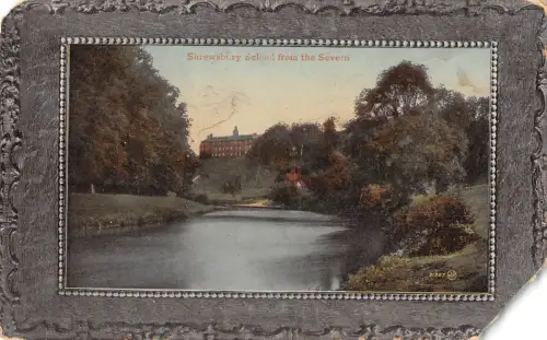 uk27643 shrewsbury school from the severn uk