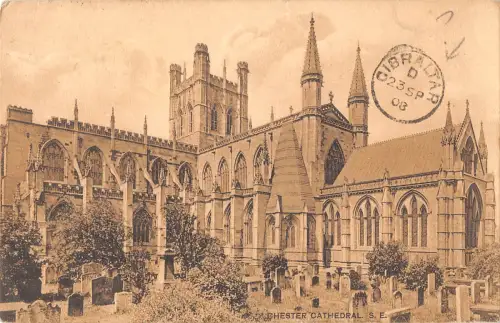 uk22837 chester cathedral real photo uk