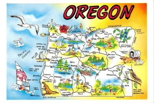 B99007 oregon maps cartes geographiques