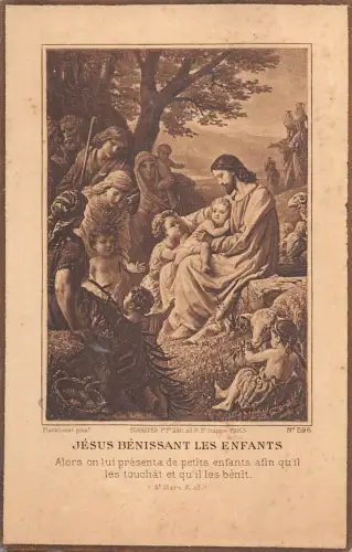 BR48806 Jesus Benissant les Enfants alors o lui presenta de petits enfants