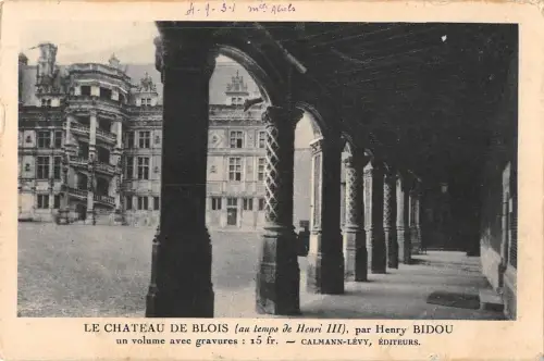 BF8085 le chateau de blois par henry bidou france Frankreich