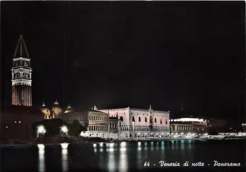 BG17400 notte venezia panorama italy CPSM 14,5x9cm