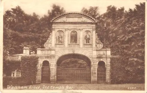 uk23381 waltham cross old temple bar real photo uk