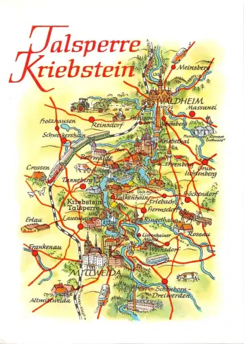 B98987 talsperre krebsein deutschland karten cartes geographiques