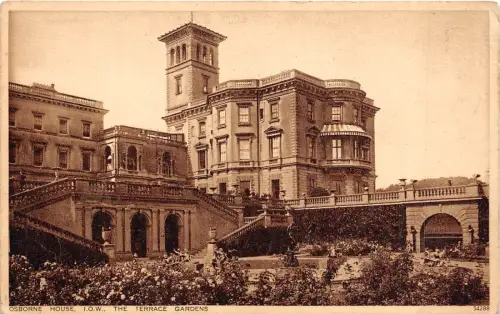 BR39815 Osborne Haus die Terrassengärten England