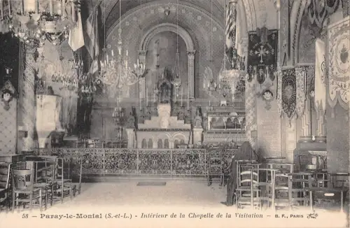 BF10163 paray le monial interieur de la chapelle de la france Frankreich