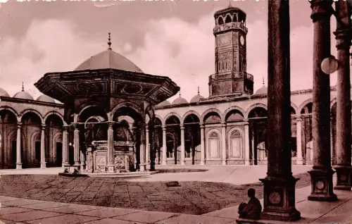 BF35878 Kairohof der Mohamed Aly Moschee Ägypten Vorder-/Rückseitenscan