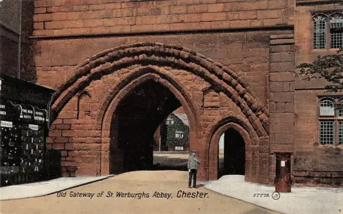 BR94737 old gateway of st werburghs abbey chester uk