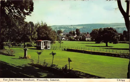 uk7629 mooseheart windscombe view from house somerset uk