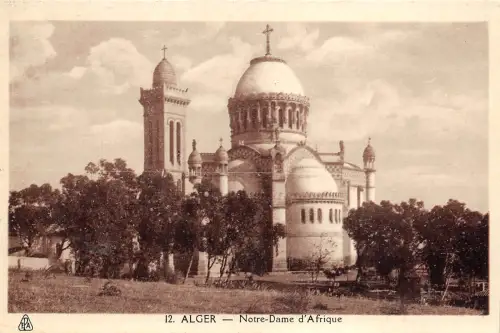 BF35733 alger notre dame d afrique algeria front/back scan