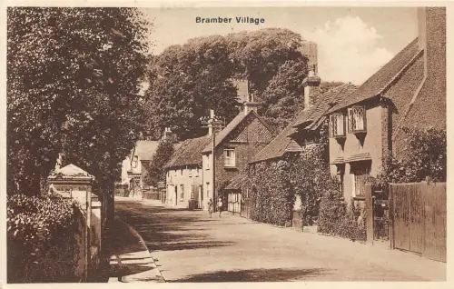 uk40430 bramber village real photo uk