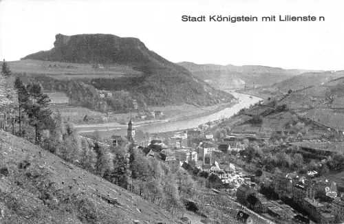 BG34297 stadt königstein mit lilienstein germany