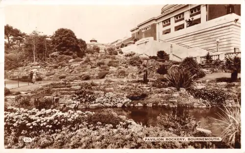 uk20703 pavilion rockery bournemouth real photo uk