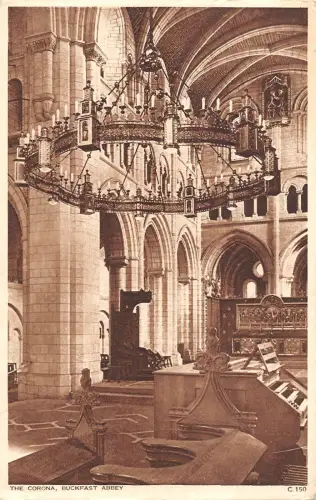 uk85 the corona buckfast abbey real photo uk