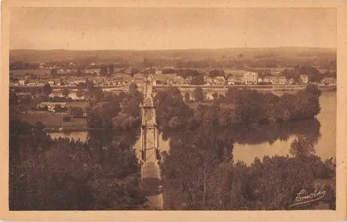BF10199 gennes sur loire m et l panorama vers le pont france Frankreich