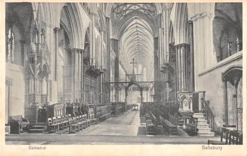 uk25421 salisbury cathedral real photo uk