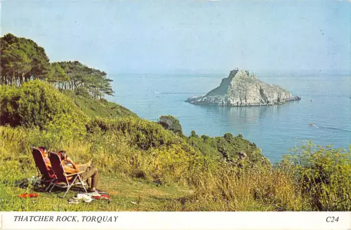 uk71332 thatcher rock torquay uk