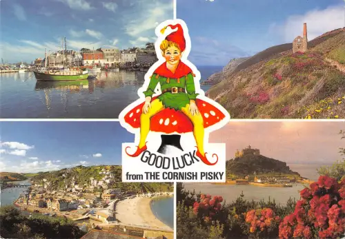 uk34647 good luck from the cornish pisky uk