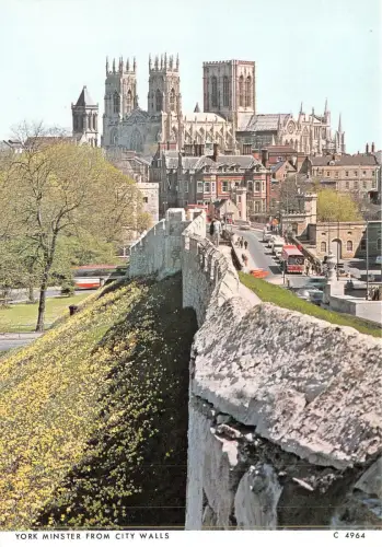 uk48981 york minster from city walls uk