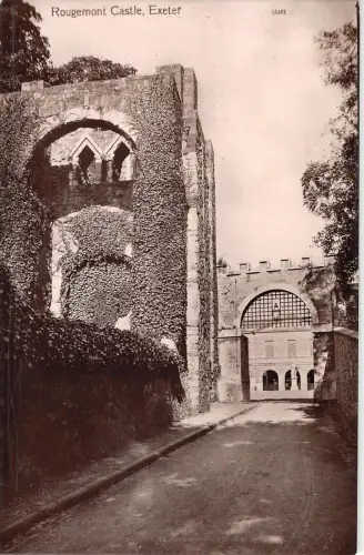 uk472 rougemont castle exeter real photo uk