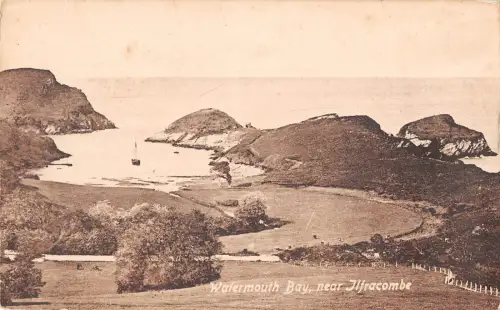 uk23993 watermouth bay ilfracombe real photo uk