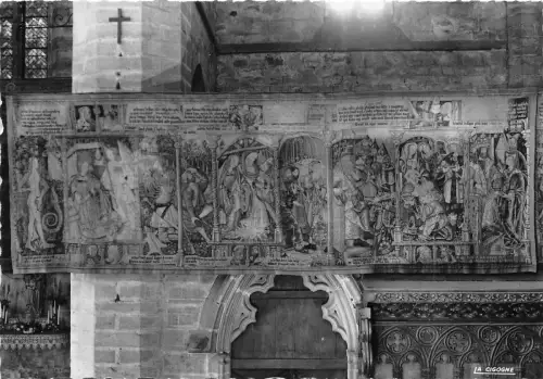 BR10127 Abbaye de la Cahise Dieu Tapisseries Verge d Aaron Postkarte Frankreich