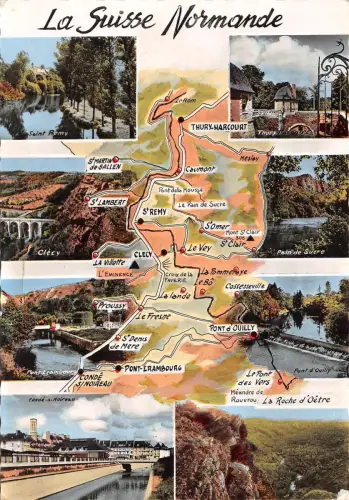 BR42924 la Suisse Normande Map cartes geographiques