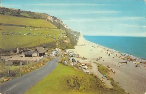 B101223 branscombe beach uk 14x9cm