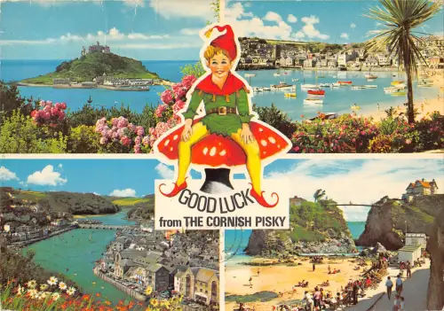 uk34507 good luck from the cornish pisky uk