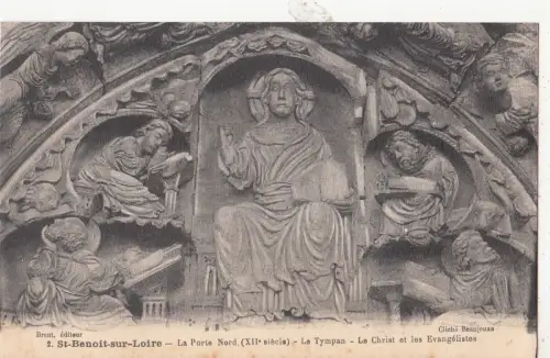 BF12335 la porte nord le tympan saint benoit sur loire france front/back image