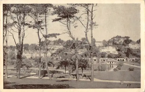 uk22592 goodrington gardens paignton real photo uk