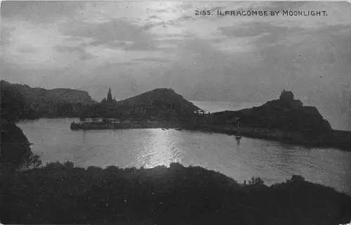 uk25305 ilfracombe by moonlight uk