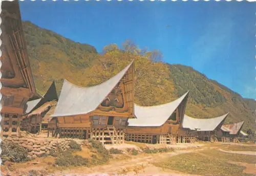 BR4881 Rumah Adat Batak Pulau Samosir Toba See Indonesien