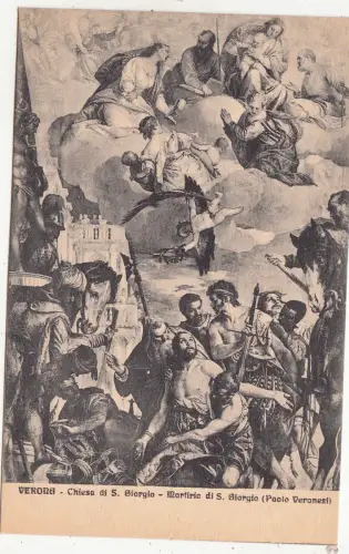 BF17462 verona chiesa di s giorgio martirio di s giorgio italy front/back image