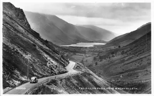 uk51503 taly llyn pass neaf machynlleth wales real photo uk