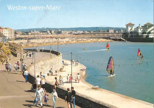 BR89553 weston super mare marine lake madeira cove uk