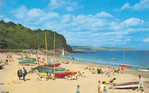 uk4487 the beach saundersfoot wales uk