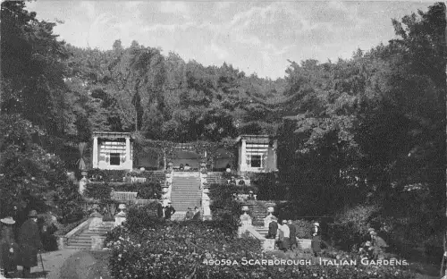 uk21996 italian gardens scarborough real photo uk