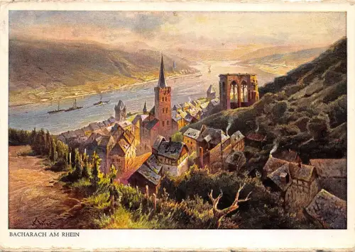 BR42909 Bacharach ist ein besonderes altertumliches Stadtchen germany