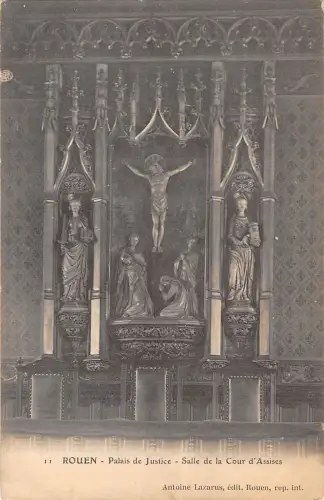 BR72148 palais de justice salle de la cour d assises rouen Postkarte Frankreich